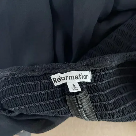 Reformation Delevan Top in Black - Size 6 - Picture 6 of 6